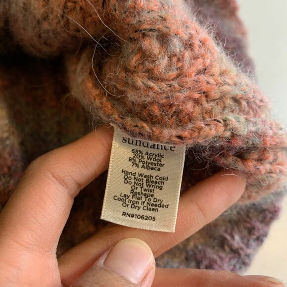 Sundance Sweater Womens XS Extra Small Northern Lights Ombre Wool Blend Cardigan - Picture 9 of 11